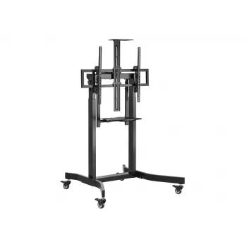Equip mobilus motorizuotas LFD vežimėlis 55-100 colių, 2,54 m (100 colių), 200 x 200 mm, 800 x 600 mm, -10 - 5°, aliuminis, plastikas, nerūdijantis plienas, juoda