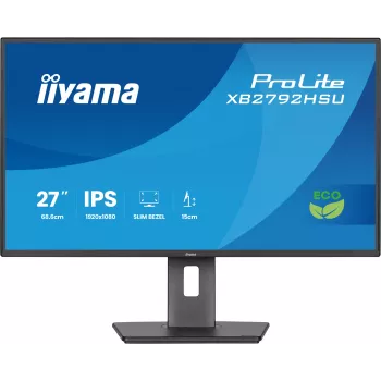 iiyama ProLite XB2792HSU-B1 kompiuterio monitorius 68,6 cm (27 col.) 1920 x 1080 pikselių Full HD LED juodas