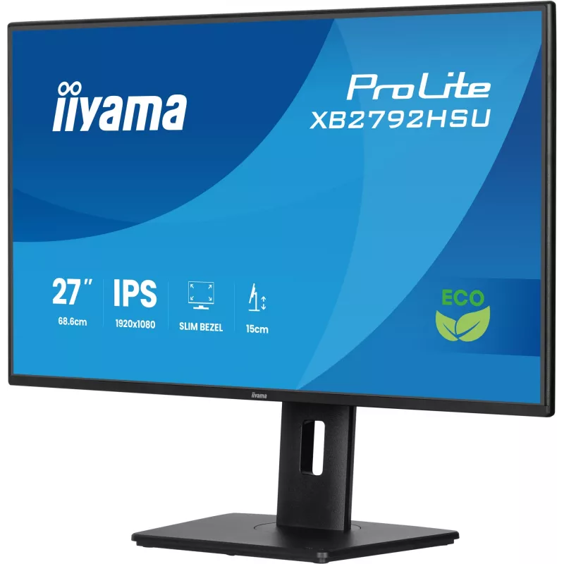 iiyama ProLite XB2792HSU-B1 kompiuterio monitorius 68,6 cm (27 col.) 1920 x 1080 pikselių Full HD LED juodas