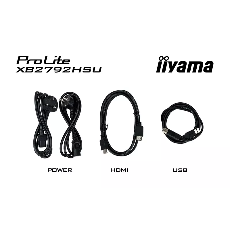 iiyama ProLite XB2792HSU-B1 kompiuterio monitorius 68,6 cm (27 col.) 1920 x 1080 pikselių Full HD LED juodas