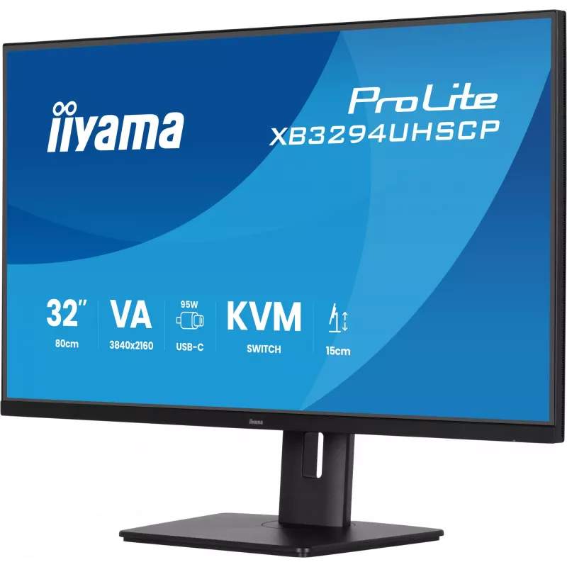 iiyama ProLite XB3294UHSCP-B1 kompiuterio monitorius 80 cm (31,5 colio) 3840 x 2160 pikselių 4K Ultra HD juodas