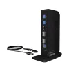 ICY BOX IB-DK2252AC Laidinė USB 3.2 Gen 1 (3.1 Gen 1) Type-C Juoda
