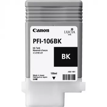 Canon PFI-106 BK rašalo kasetė 1 vnt. originali foto juoda