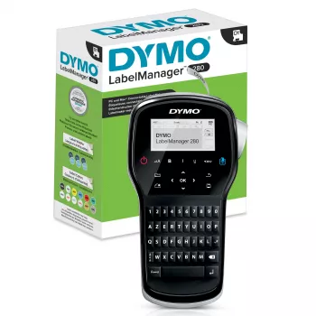 DYMO LabelManager ™ 280 AZERTY, AZERTY, D1, terminis perkėlimas, 180 x 180 DPI, 15 mm/s, juoda, sidabrinė