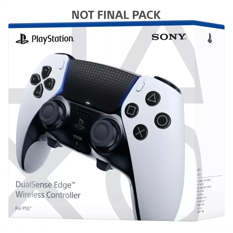 Sony DualSense Edge Juoda, White Bluetooth Gamepad Analogue / Digital PlayStation 5