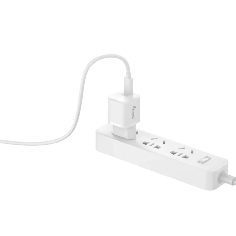 Equip 1 prievado 20 W USB-C PD įkroviklis, 25 vnt./pak., vidaus, AC, 12 V, baltas