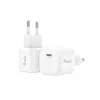 Equip 1 prievado 20 W USB-C PD įkroviklis, 25 vnt./pak., vidaus, AC, 12 V, baltas