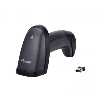 „Equip“ belaidis 2D dviejų režimų 2,4 GHz + „Bluetooth“ brūkšninių kodų skaitytuvas su stovu