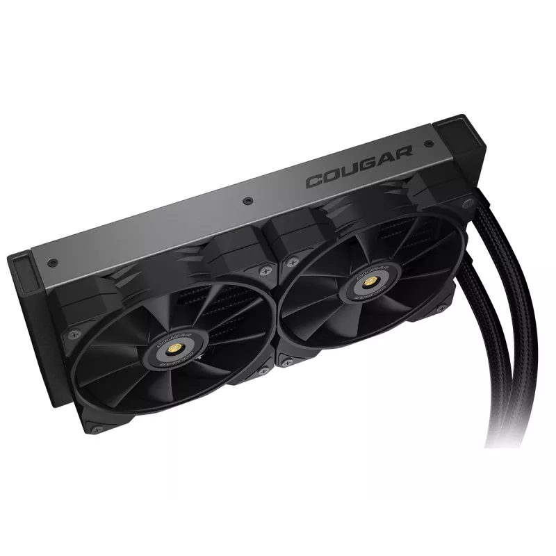 COUGAR CPU vandens aušintuvas Poseidon-GT 240, ARGB, juodas, „viskas viename“ skystas aušintuvas, 12 cm, juodas