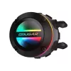 COUGAR CPU vandens aušintuvas Poseidon-GT 240, ARGB, juodas, „viskas viename“ skystas aušintuvas, 12 cm, juodas