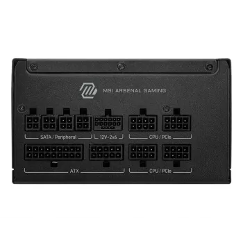 MSI MAG A850GLS PCIE5 maitinimo blokas 850 W 24-pin ATX ATX juodas