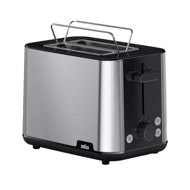 Braun HT101BI-HT1510BK 8 2 skiltelės 900 W Juoda, Nerūdijantis plienas