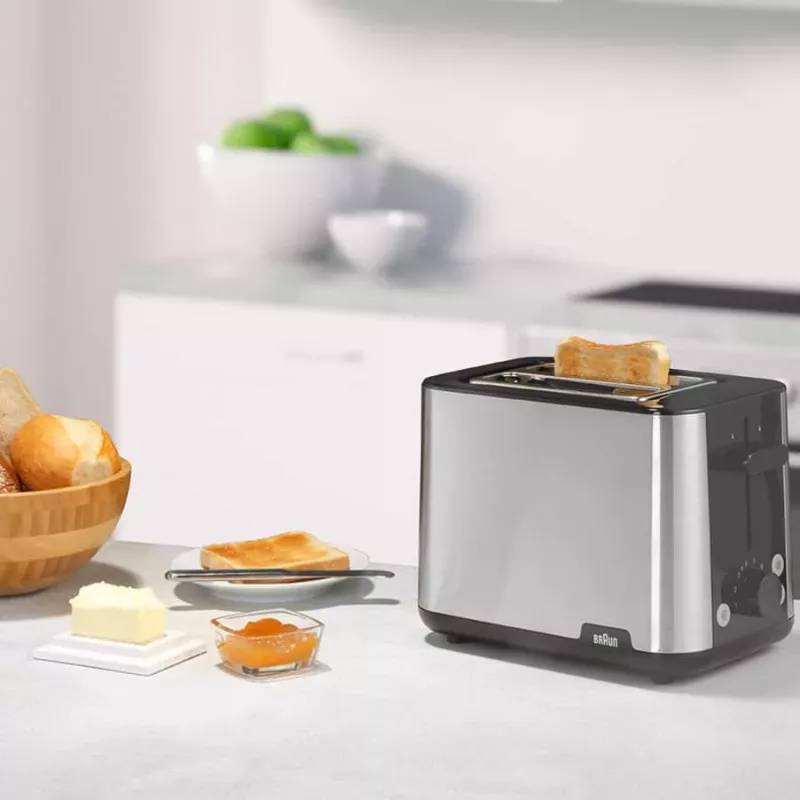 Braun HT101BI-HT1510BK 8 2 skiltelės 900 W Juoda, Nerūdijantis plienas