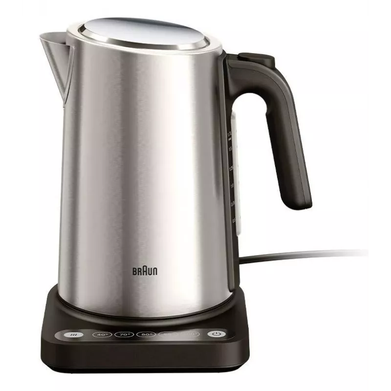 Braun WK 5205 BK elektrinis virdulys 1,7 L 2200 W juoda, nerūdijantis plienas