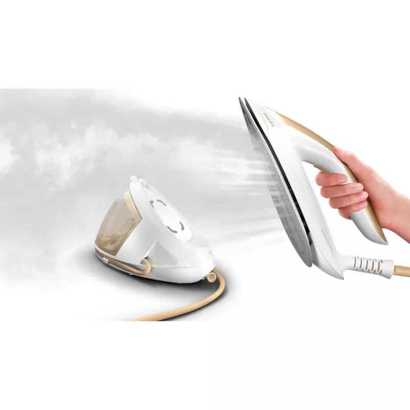 Philips PSG8040/60 garų lyginimo stotis 2700 W 1,8 L SteamGlide Elite padas Auksinė, Balta