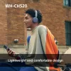 Sony WHCH520P.CE7, belaidžiai, 20 - 20000 Hz, skambučiai/muzika, 147 g, ausinės, rožinė