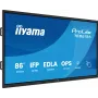 iiyama TE8615A-B1AG interaktyvus ekranas 2.17 m (85.6 colio) Wi-Fi 550 cd/m² 4K Ultra HD juodas Liečiamas ekranas Įmontuotas procesorius Android