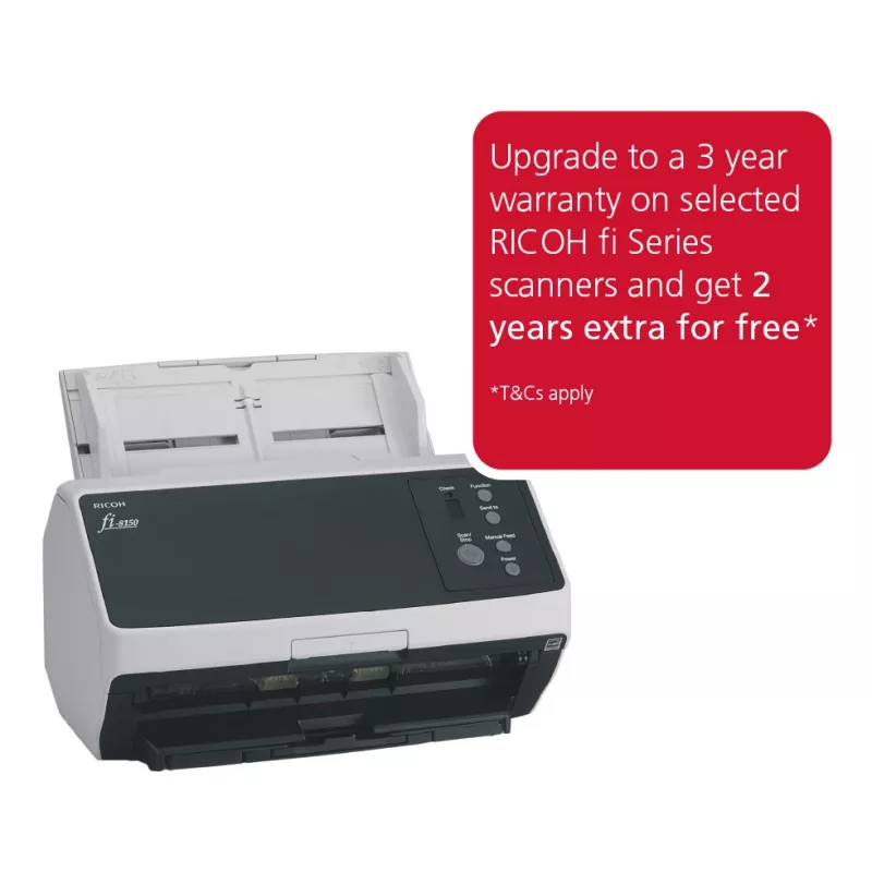 Ricoh FI-8150 ADF + rankinis tiektuvas skaitytuvas 600 x 600 DPI A4 juoda, pilka