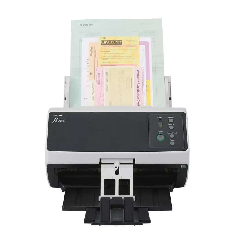 Ricoh FI-8150 ADF + rankinis tiektuvas skaitytuvas 600 x 600 DPI A4 juoda, pilka