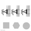 Neomounts WL40S-910BL16 TV stulpo tvirtinimo laikiklis 40-70 colių - pilno judesio - skersmuo 25-100 cm