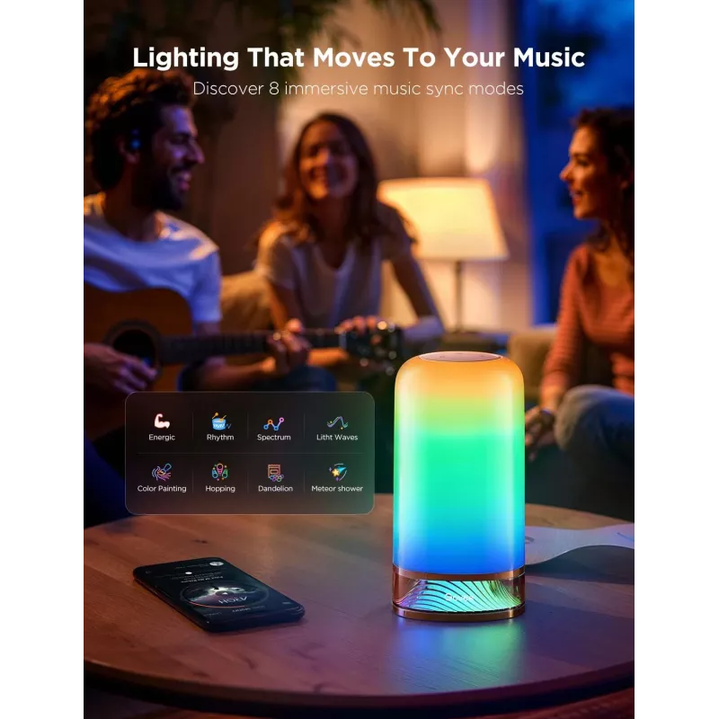 Govee H6022 išmanioji stalinė lempa Wi-Fi / Bluetooth