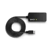 Lindy 10m USB 3.0 Active Extension Pro Hub, USB 3.2 Gen 1 (3.1 Gen 1) Type-A, USB 3.2 Gen 1 (3.1 Gen 1) Type-A, 5000 Mbit/s, Juoda, Plastikas, Apvalus kabelis