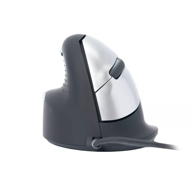 R-Go Tools Ergonominė pelė R-Go HE Break su pertraukų programine įranga, vidutinė (plaštakos dydis 165-185 mm), kairiarankiams, laidinė, juoda