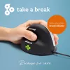 R-Go Tools Ergonominė pelė R-Go HE Break su pertraukų programine įranga, vidutinė (plaštakos dydis 165-185 mm), kairiarankiams, laidinė, juoda