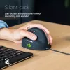 R-Go Tools Ergonominė pelė R-Go HE Break su pertraukų programine įranga, vidutinė (plaštakos dydis 165-185 mm), kairiarankiams, laidinė, juoda