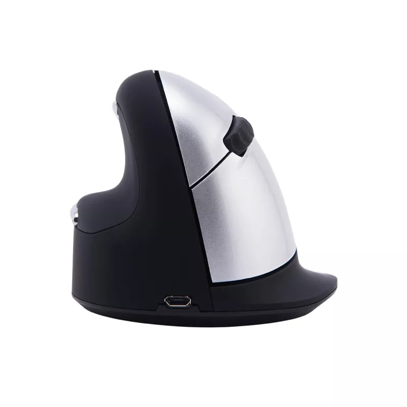 R-Go Tools ergonominė pelė R-Go HE Break su pertraukų programine įranga, didelė (plaštakos dydis ≥ 185 mm), kairiarankiams, Bluetooth, juoda