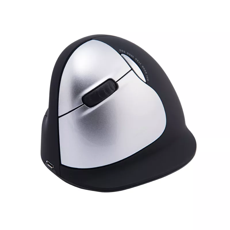 R-Go Tools ergonominė pelė R-Go HE Break su pertraukų programine įranga, didelė (plaštakos dydis ≥ 185 mm), kairiarankiams, Bluetooth, juoda