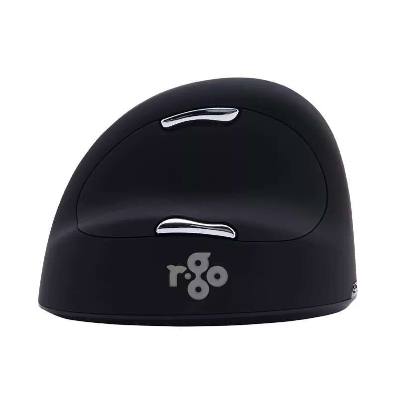 R-Go Tools ergonominė pelė R-Go HE Break su pertraukų programine įranga, didelė (plaštakos dydis ≥ 185 mm), kairiarankiams, Bluetooth, juoda