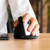 R-Go Tools ergonominė pelė R-Go HE Break su pertraukų programine įranga, didelė (plaštakos dydis ≥ 185 mm), kairiarankiams, Bluetooth, juoda