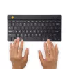 R-Go Tools Ergonominė klaviatūra R-Go Compact Break, kompaktiška klaviatūra su pertraukų programine įranga, QWERTY (US), Bluetooth, juoda