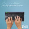 R-Go Tools Ergonominė klaviatūra R-Go Compact Break, kompaktiška klaviatūra su pertraukų programine įranga, QWERTY (US), Bluetooth, juoda