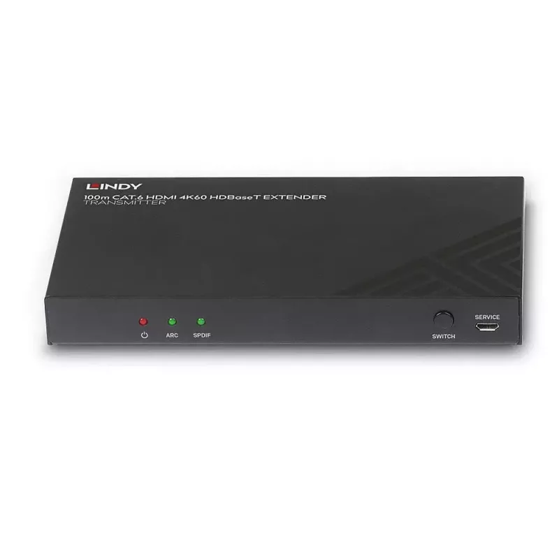 Lindy 100m Cat.6 HDMI 4K60, garso, IR ir RS-232 HDBaseT siųstuvas