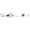 Lindy 50 m USB 2.0 Cat.6 ilgintuvas, tinklo siųstuvas ir imtuvas, 50 m, 480 Mbit/s, Cat5, Cat5e, Cat6, LG-8311, juoda