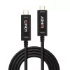 Lindy 15 m šviesolaidinis hibridinis USB Type C laidas, tik garso / vaizdo signalams