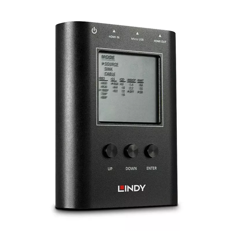 HDMI signalų analizatorius ir generatorius Lindy HDMI 2.0 18G