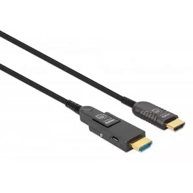 HDMI į Micro HDMI laidas Manhattan 30m 4K@60Hz aktyvus auksuoti kontaktai