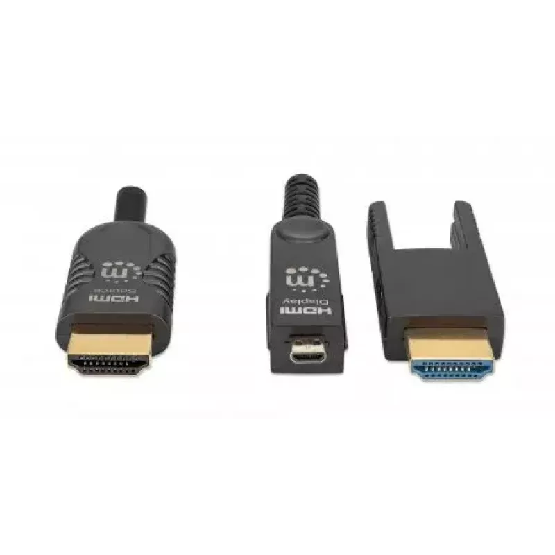 HDMI į Micro HDMI laidas Manhattan 30m 4K@60Hz aktyvus auksuoti kontaktai