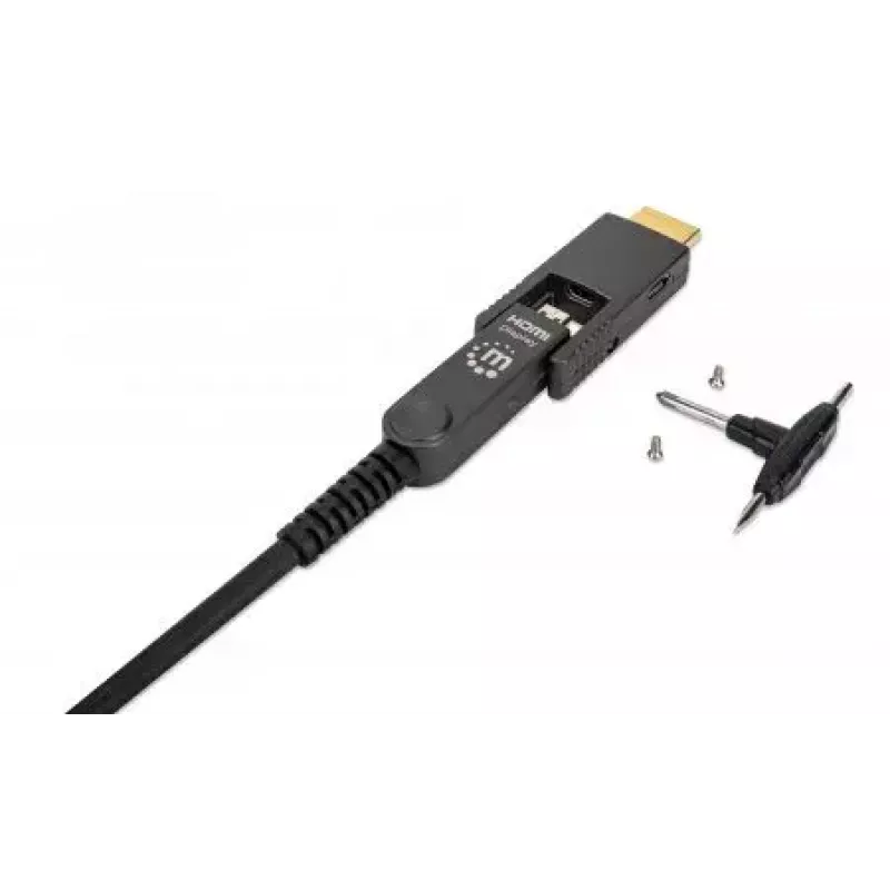 HDMI į Micro HDMI laidas Manhattan 30m 4K@60Hz aktyvus auksuoti kontaktai
