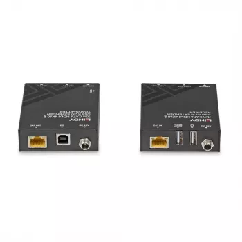Lindy 70m Cat.6 HDMI 4K60, USB ir garso KVM ilgintuvas