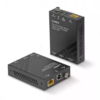 Lindy 70m Cat.6 HDMI 4K60, USB ir garso KVM ilgintuvas