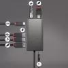 Lindy DST-Mini XT, USB-C nešiojamojo kompiuterio mini dokinė stotelė su vienu ekranu (4K) arba dviem ekranais (Full HD) ir 100 W praėjimo krovimu