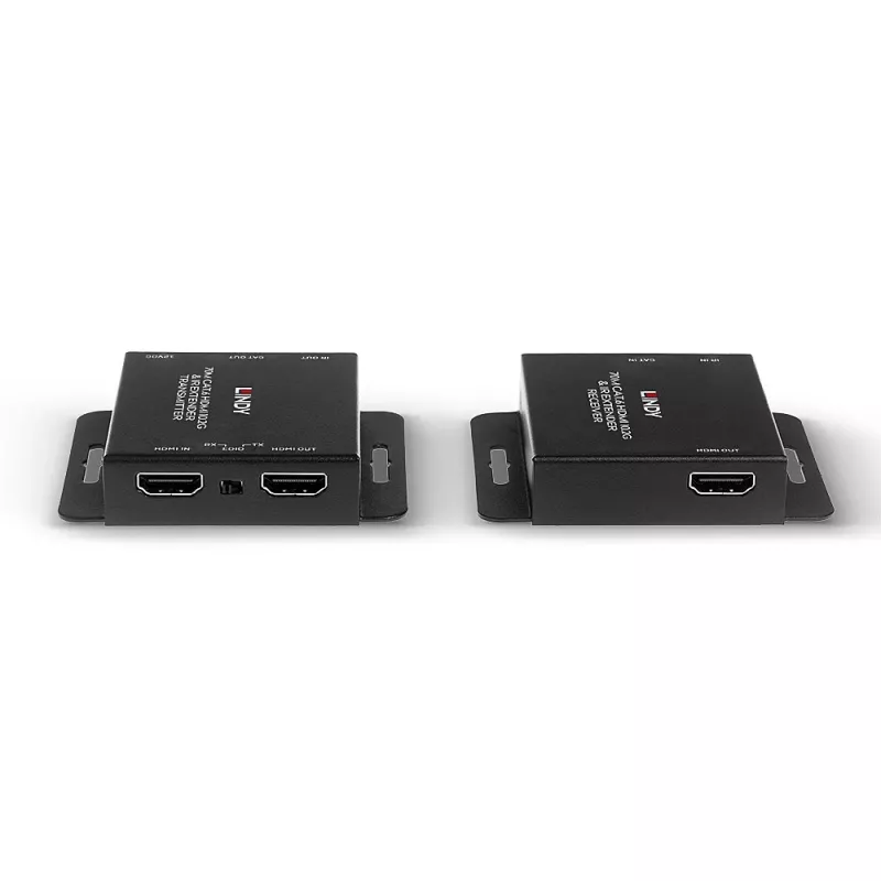 Lindy 70m Cat.6 HDMI 4K30 ir IR plėstuvas su PoC ir kilpos išvestimi