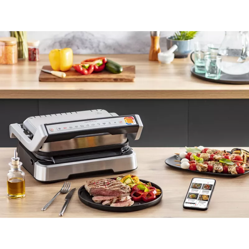 Kontaktinė grilis Tefal OptiGrill 4in1 GC774D, nerūdijantis plienas, 2100 W