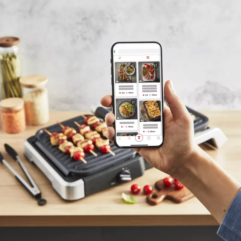 Kontaktinė grilis Tefal OptiGrill 4in1 GC774D, nerūdijantis plienas, 2100 W