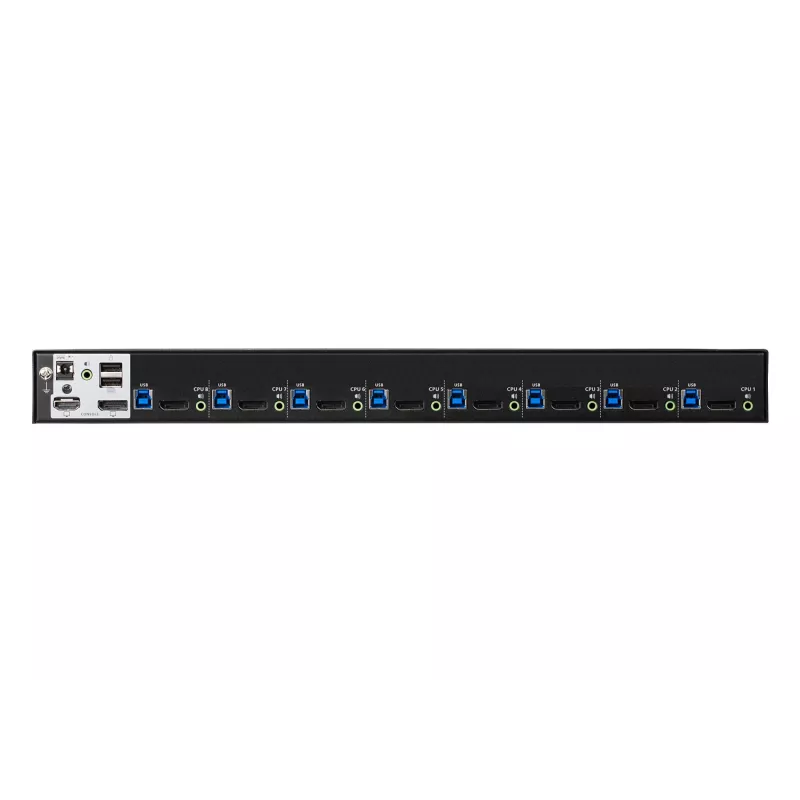 ATEN 8 prievadų USB 3.0 4K DisplayPort KVM jungiklis, 4096 x 2160 pikselių, 4K Ultra HD, 18,44 W, juodas