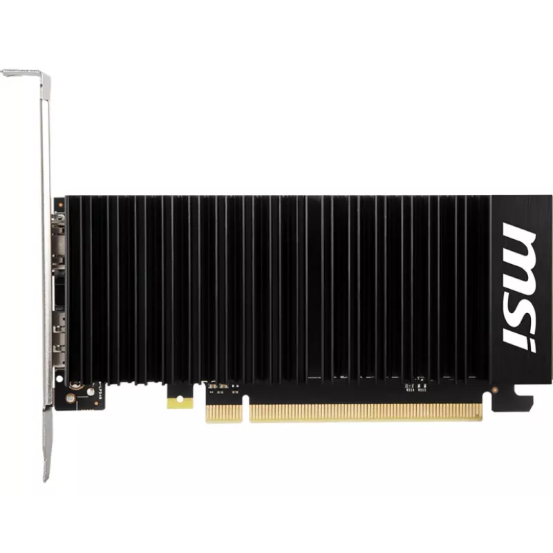 MSI vaizdo plokštė GeForce GT 1030 — 4 GB GDDR4, PCIe 3.0, 1430 MHz akceleravimo dažnis, 64 bitų, pasyvus aušinimas